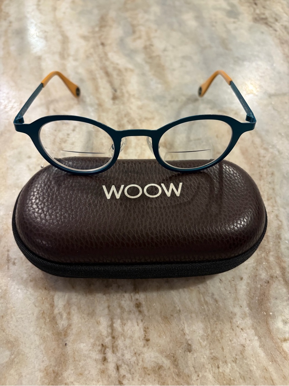 WOOW Women's Don’t Panic model glasses frame with branded case